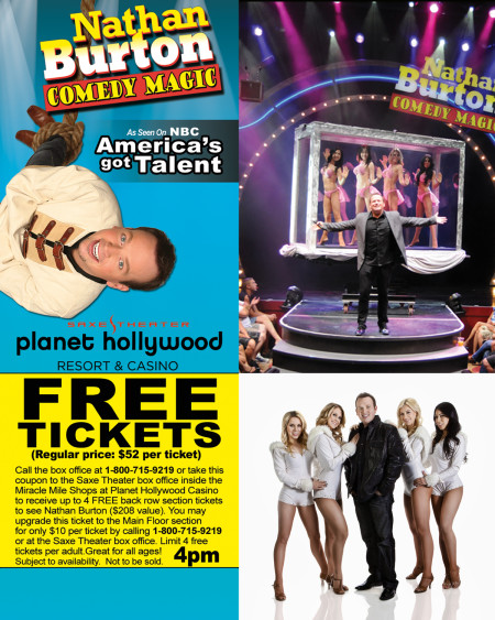 Nathan Burton Comedy Magic FREE Show Tickets Printable Coupon